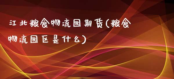 江北粮食物流园期货(粮食物流园区是什么)_https://gjqh.wpmee.com_国际期货_第1张