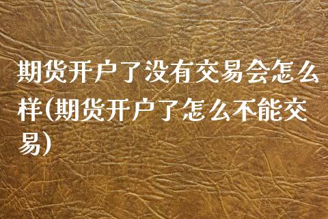 期货开户了没有交易会怎么样(期货开户了怎么不能交易)_https://gjqh.wpmee.com_期货开户_第1张