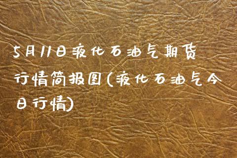 5月11日液化石油气期货行情简报图(液化石油气今日行情)_https://gjqh.wpmee.com_期货新闻_第1张