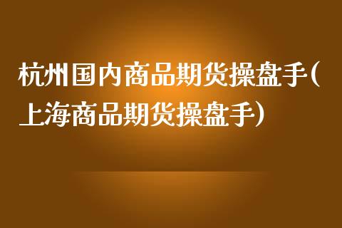 杭州国内商品期货操盘手(上海商品期货操盘手)_https://gjqh.wpmee.com_期货新闻_第1张