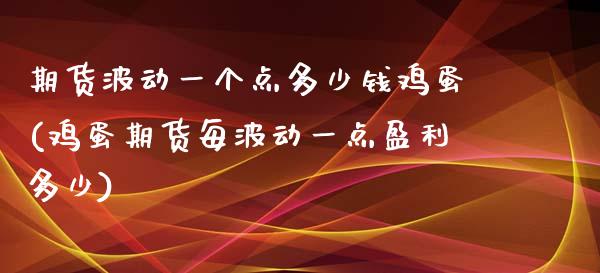 期货波动一个点多少钱鸡蛋(鸡蛋期货每波动一点盈利多少)_https://gjqh.wpmee.com_期货开户_第1张