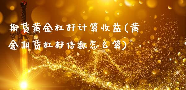 期货黄金杠杆计算收益(黄金期货杠杆倍数怎么算)_https://gjqh.wpmee.com_期货平台_第1张