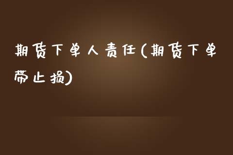 期货下单人责任(期货下单带止损)_https://gjqh.wpmee.com_国际期货_第1张