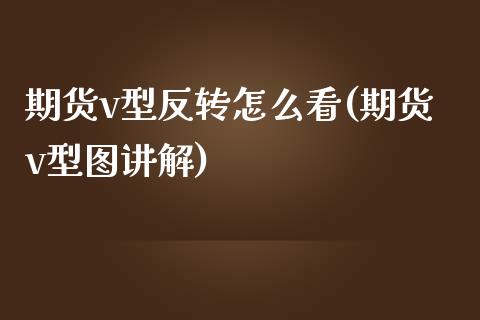 期货v型反转怎么看(期货v型图讲解)_https://gjqh.wpmee.com_国际期货_第1张