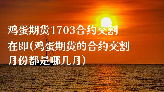 鸡蛋期货1703合约交割在即(鸡蛋期货的合约交割月份都是哪几月)_https://gjqh.wpmee.com_期货开户_第1张