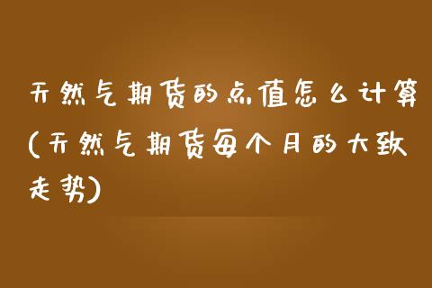 天然气期货的点值怎么计算(天然气期货每个月的大致走势)_https://gjqh.wpmee.com_期货百科_第1张