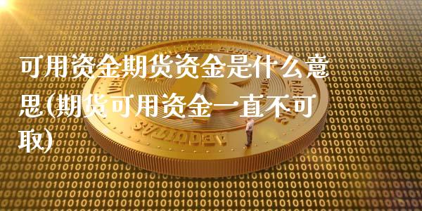 可用资金期货资金是什么意思(期货可用资金一直不可取)_https://gjqh.wpmee.com_期货新闻_第1张