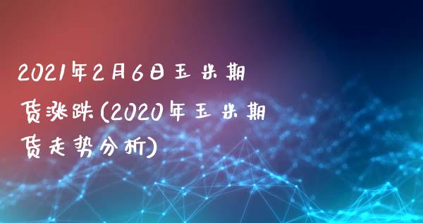 2021年2月6日玉米期货涨跌(2020年玉米期货走势分析)_https://gjqh.wpmee.com_国际期货_第1张