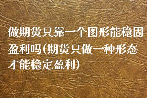 做期货只靠一个图形能稳固盈利吗(期货只做一种形态才能稳定盈利)_https://gjqh.wpmee.com_期货平台_第1张