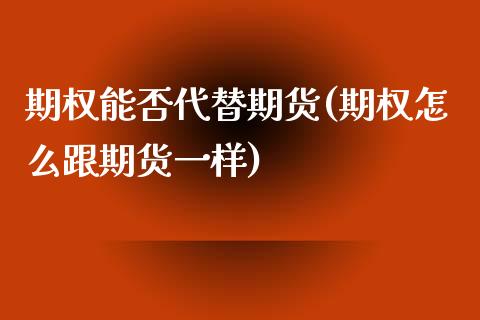 期权能否代替期货(期权怎么跟期货一样)_https://gjqh.wpmee.com_期货新闻_第1张