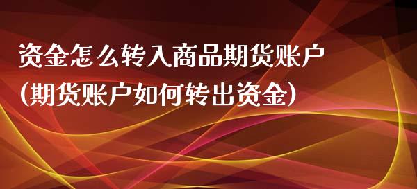 资金怎么转入商品期货账户(期货账户如何转出资金)_https://gjqh.wpmee.com_国际期货_第1张