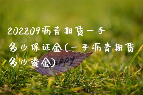 202209沥青期货一手多少保证金(一手沥青期货多少资金)_https://gjqh.wpmee.com_期货平台_第1张