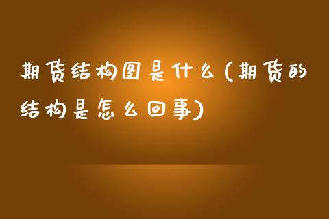 期货结构图是什么(期货的结构是怎么回事)_https://gjqh.wpmee.com_国际期货_第1张